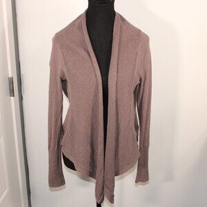 3/$30 Anthropologie Moth Asymmetrical Open Cardigan Size Small Linen Blend‎